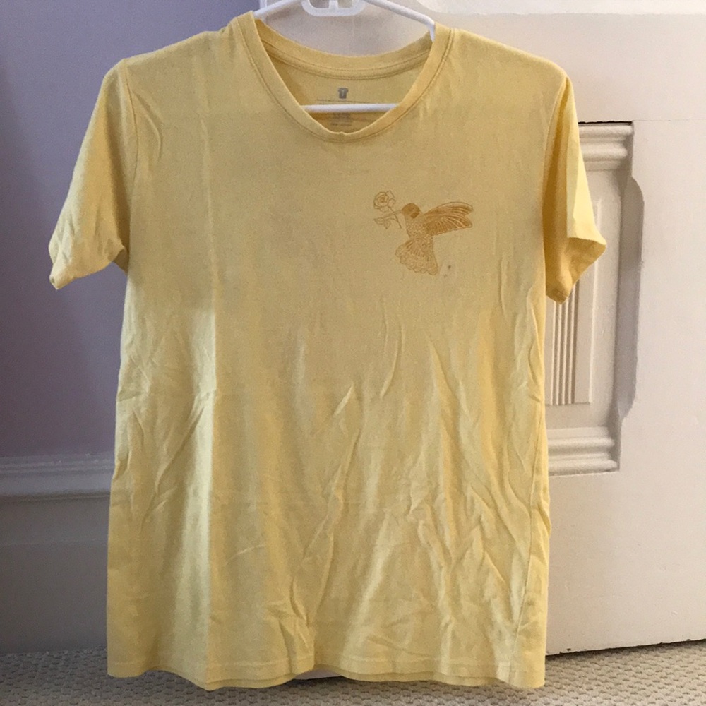 Cotton on yellow utopia shirt